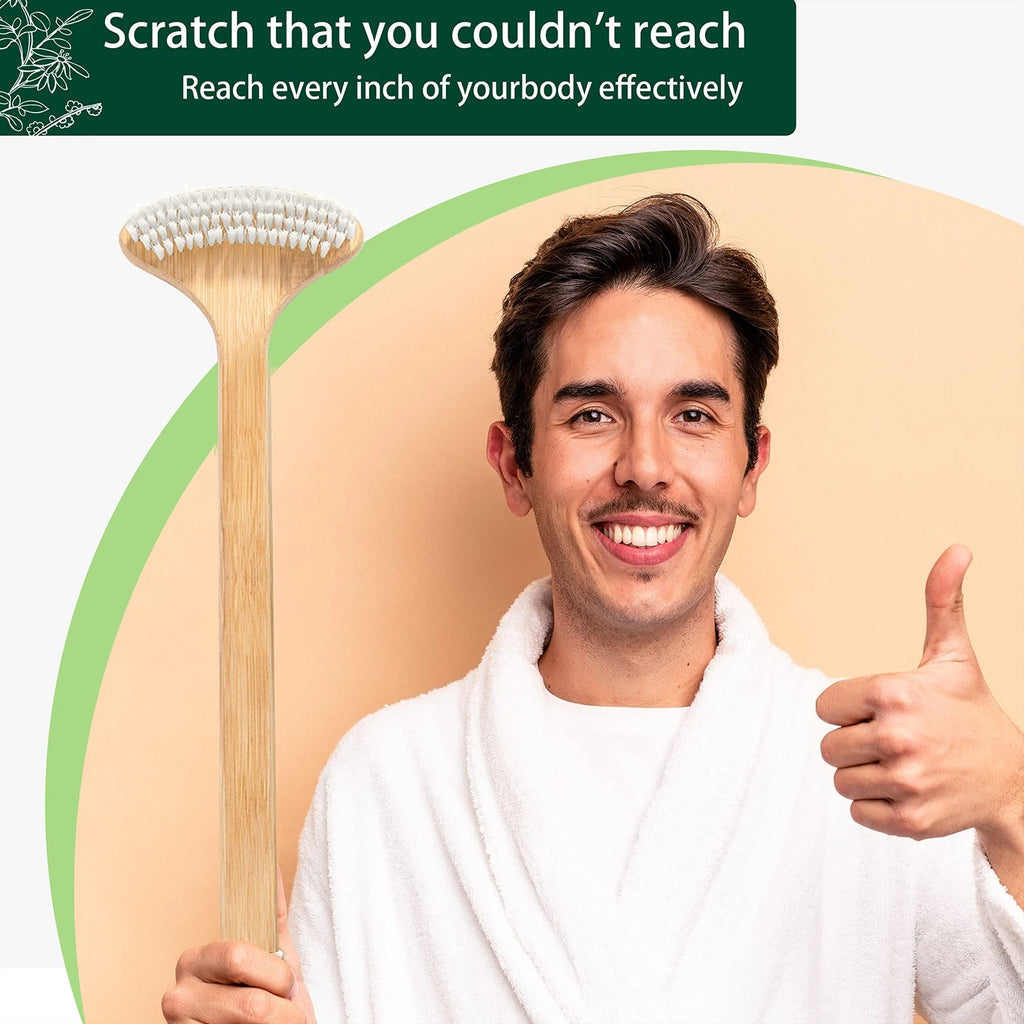 Renook Oversized Back Scratcher Wooden Body Scratcher with 22 Long Curved