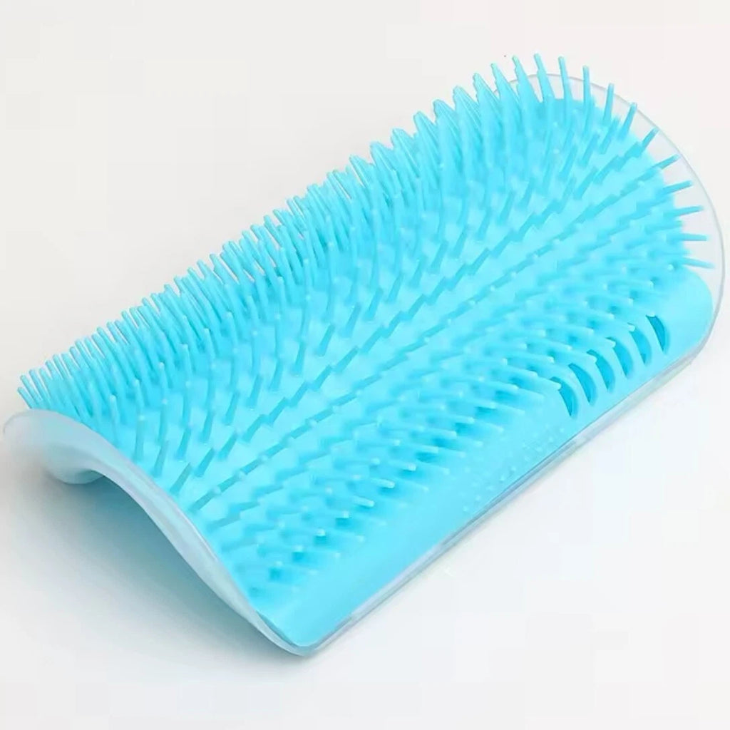 Cat Self-Groomer & Face Scratcher -Wall Corner Massage Comb, Grooming Brush Tool