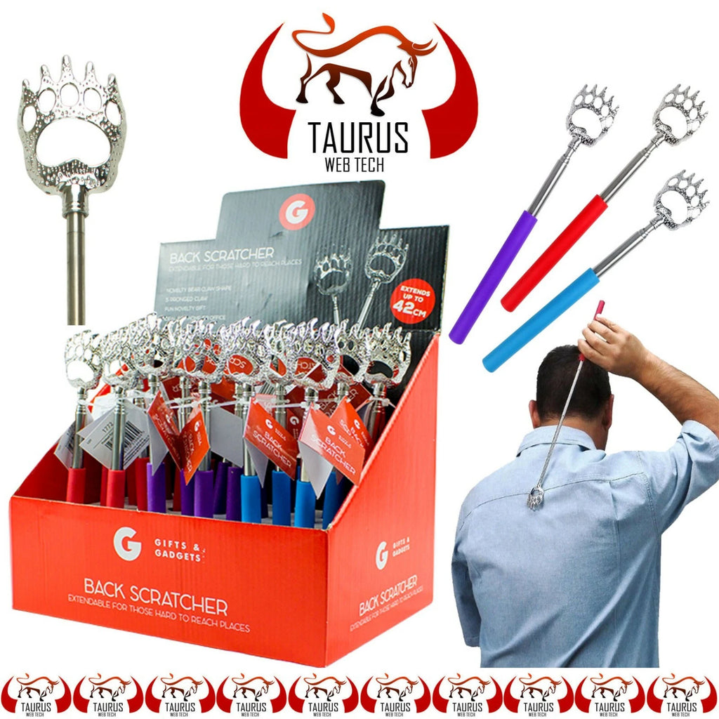 BEAR CLAW BACK SCRATCHER Metal Extending Extendable Massager Portable Telescopic