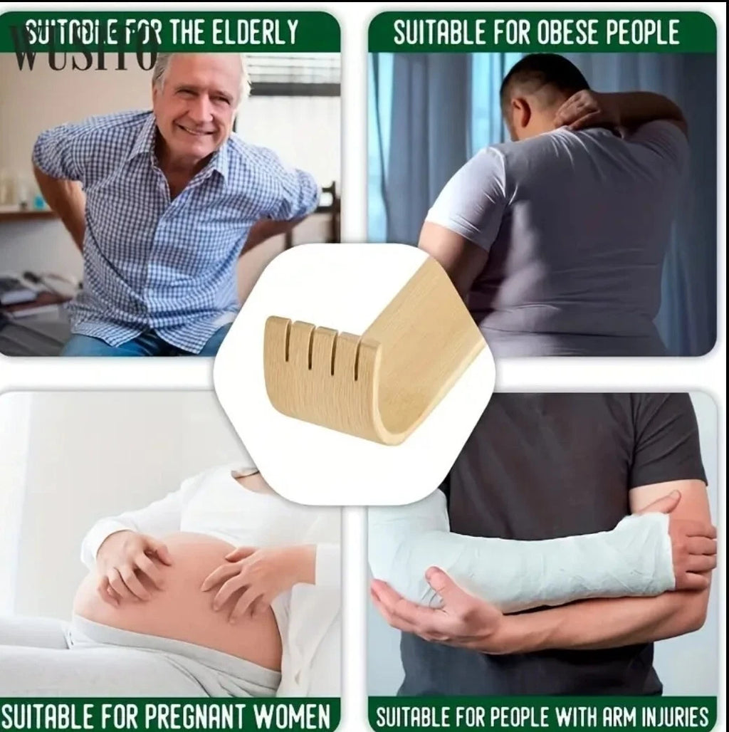 2 Piece Quality Natural Bamboo Back Scratcher Long Reach Pick Itch Relief Tool