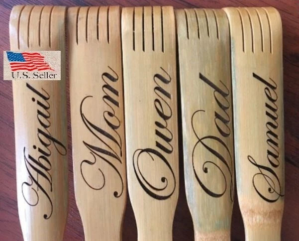 Personalized(Engraved-Edwardian Script font)~19”Wooden Back Scratcher