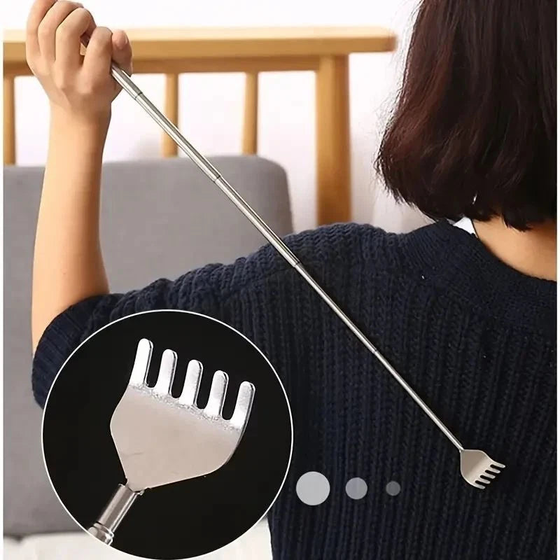1 Pc Adjustable Back Scratcher Stainless Steel Back Telescopic Portable