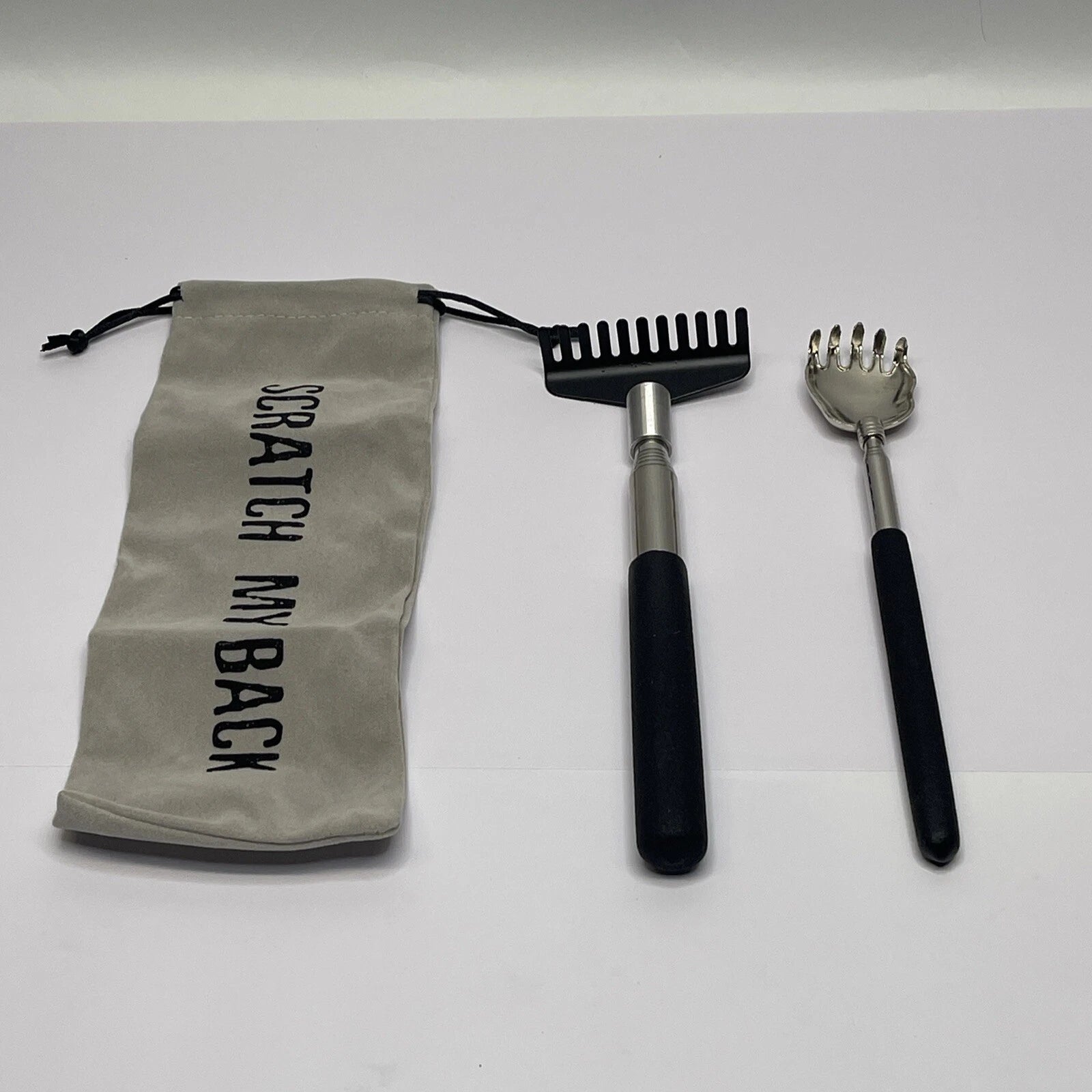 Yikato 2 Back Scratcher Pack Portable Extendable Stainless Steel Massage Tools