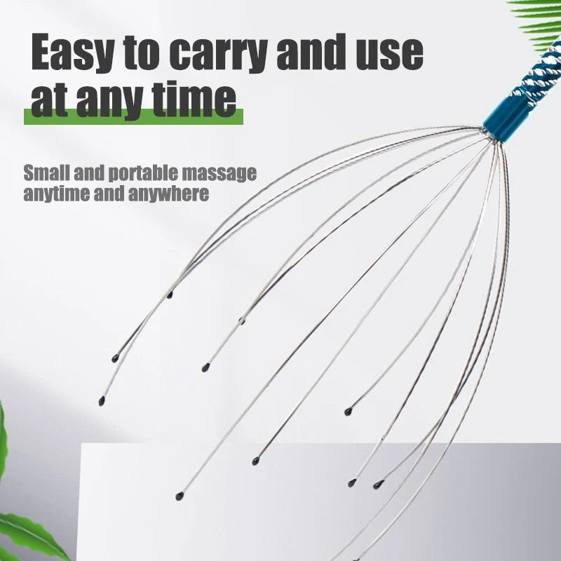 Scalp Massager – Octopus Relaxing Head Scratcher for Stress Relief & Hair Health