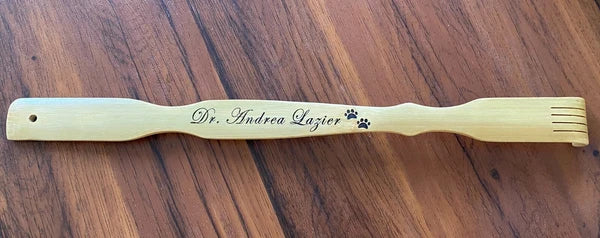 Personalized(Engraved-Edwardian Script font)~19”Wooden Back Scratcher