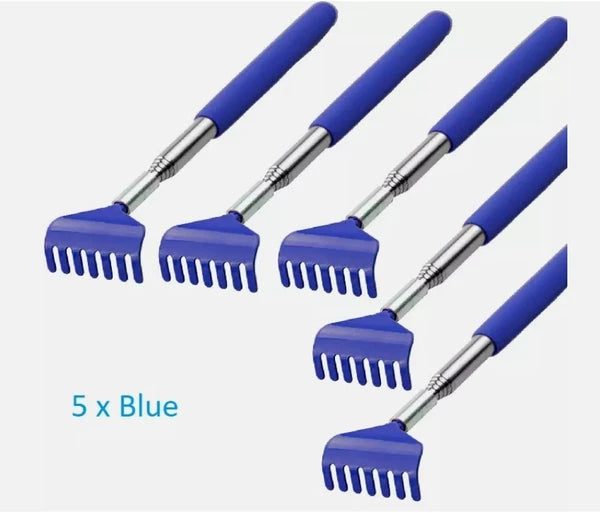 5 x BEAR CLAW / RAKE BACK SCRATCHER Metal Extending Massager Telescopic Portable