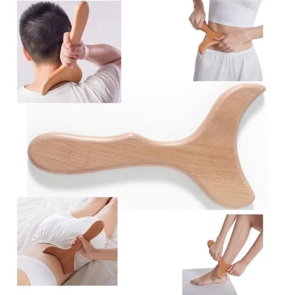 Professional Body Scraper Wood Meridian Massager Gua Sha Board  Therapy