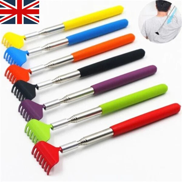 BEAR CLAW / RAKE BACK SCRATCHER Metal Extending Massager Telescopic Portable UK