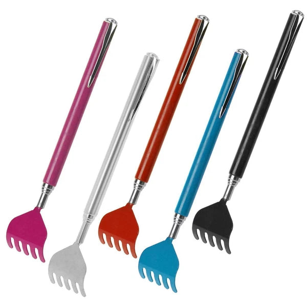 Back Scratcher Telescopic Massager Portable Extending Extendable Metal Rake UK