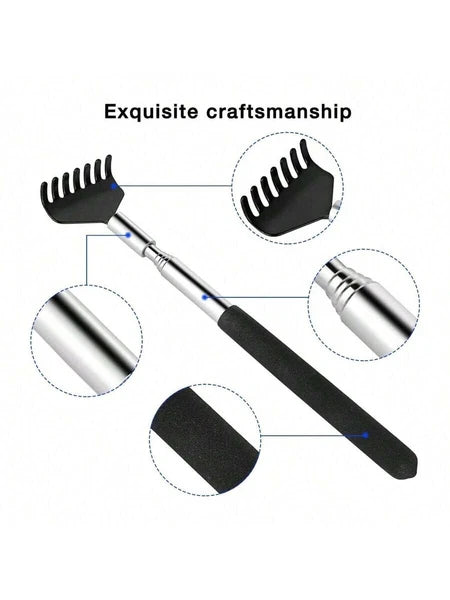 BEAR CLAW / RAKE BACK SCRATCHER Metal Extending Massager Telescopic Portable UK