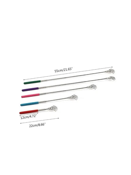 EAGLE CLAW/RAKE BACK SCRATCHER Metal Extending Massager NEW Telescopic Portable