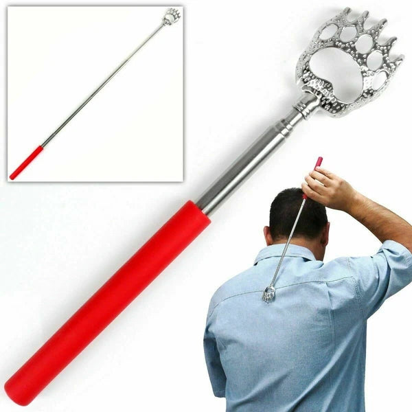 BEAR CLAW BACK SCRATCHER Metal Extending Extendable Massager Portable Telescopic