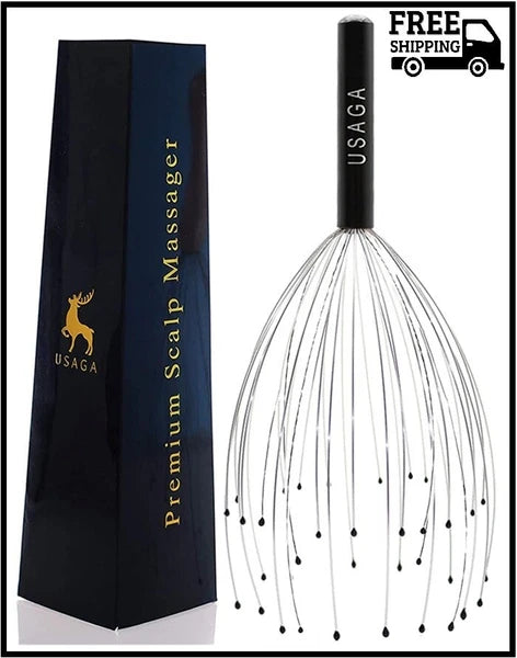 USAGA 36 Fingers Head Massager Scalp Massager Head Scratcher for Head Body Relax