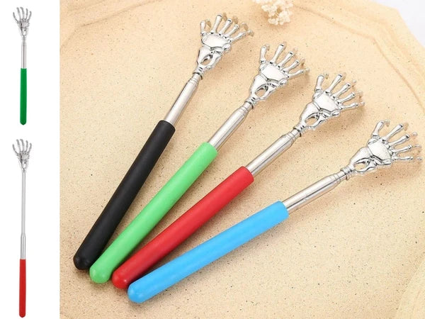 EAGLE CLAW/RAKE BACK SCRATCHER Metal Extending Massager NEW Telescopic Portable