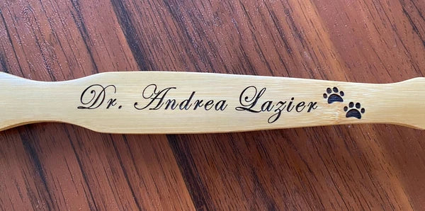 Personalized(Engraved-Edwardian Script font)~19”Wooden Back Scratcher
