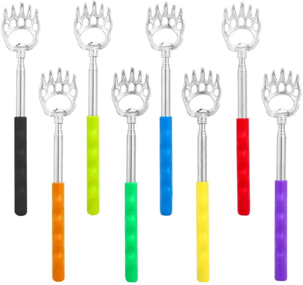 8 PCS Extendable Telescopic Bear Claw Back Itching Scalp Scratchers Massager 22"