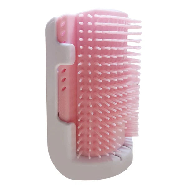Cat Self Groomer with Catnip Wall Corner Massage Comb Scratcher Grooming Brush
