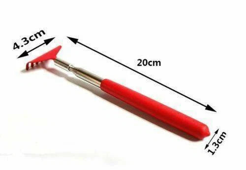 Extendable Telescopic Back Scratcher Metal Hand Claw Massager Pocket Clip AU