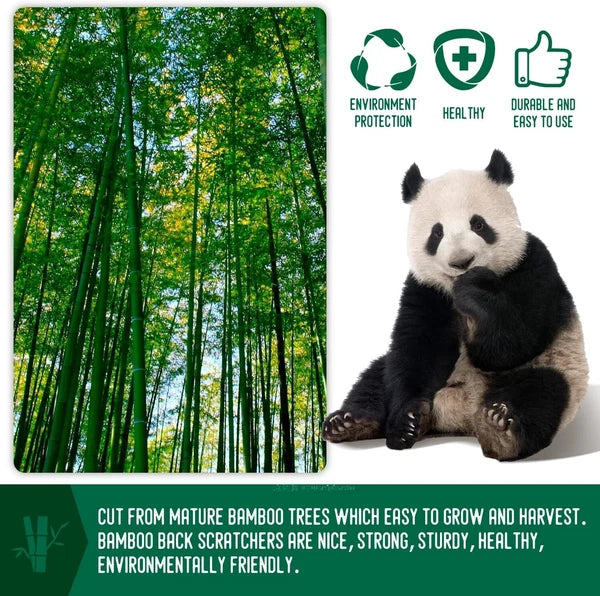 Natural Bamboo Back Scratcher Set - Thoughtful Gift for Instant Itch Relief