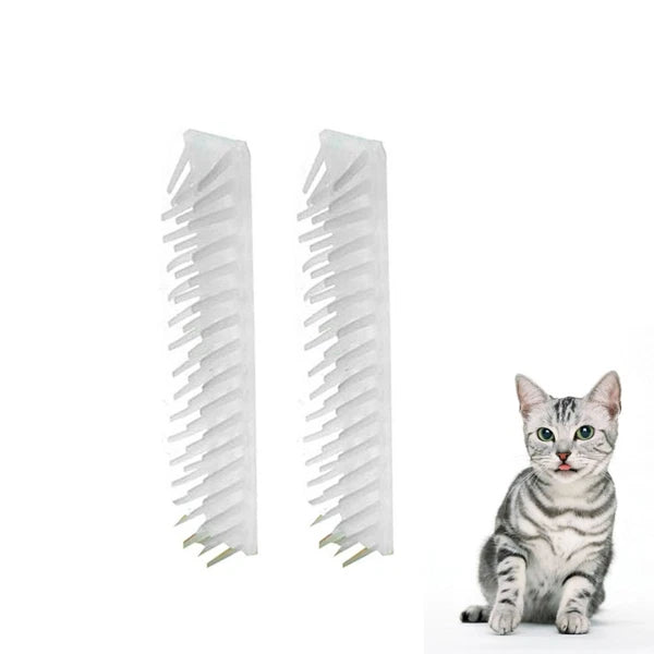 2 Pcs Cat Massager Cats Pet Grooming Brush Corner Hair Scratcher