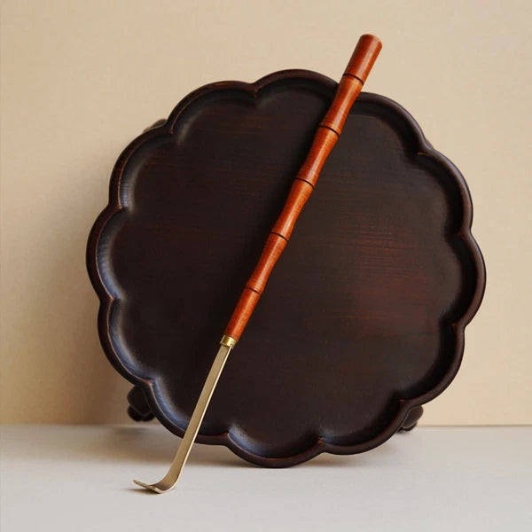 Premium Korean Brass Wooden Back Scratcher – Lacquered Yugi Handle Gift Set