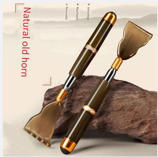 RAKE BACK SCRATCHER cowhorn Extending Massager Telescopic Portable
