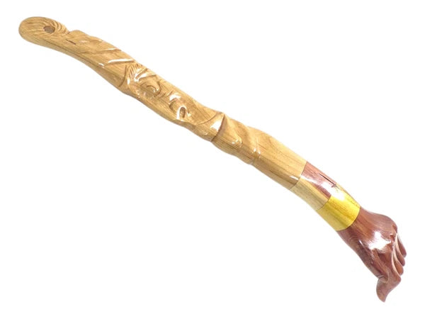 Handmade Wooden Back Scratcher  Body Massager for Itching Back Relief Grandma
