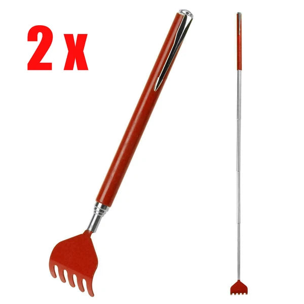 2 x Massage Tool Handy Extendable Back Scratcher Handy Pen Style Pocket 51cm