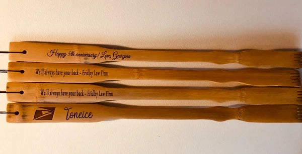 Personalized ”Bamboo Wood Back Scratcher