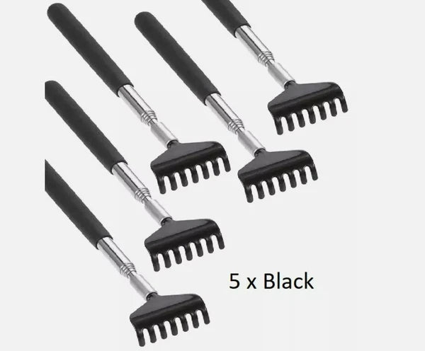5 x BEAR CLAW / RAKE BACK SCRATCHER Metal Extending Massager Telescopic Portable