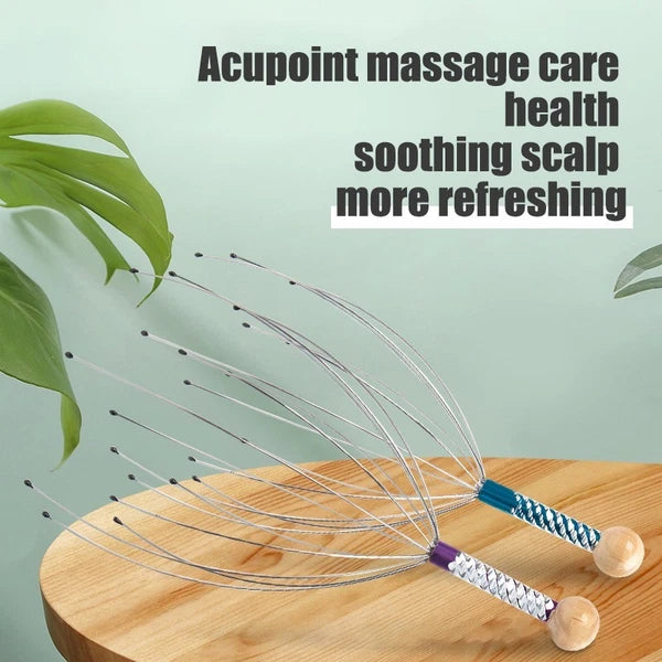 Scalp Massager – Octopus Relaxing Head Scratcher for Stress Relief & Hair Health