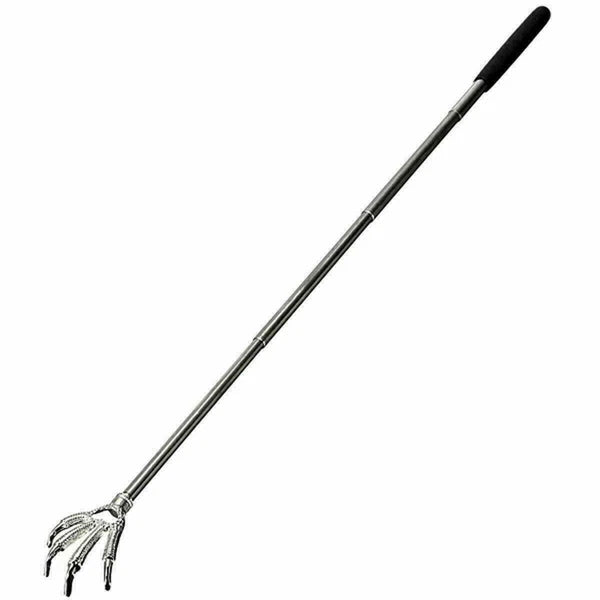 BACK SCRATCHER EXTENDABLE BLACK TELESCOPIC EAGLE CLAW METAL MASSAGER HAND ITCH