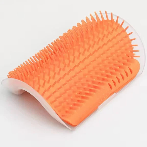 Cat Self-Groomer & Face Scratcher -Wall Corner Massage Comb, Grooming Brush Tool