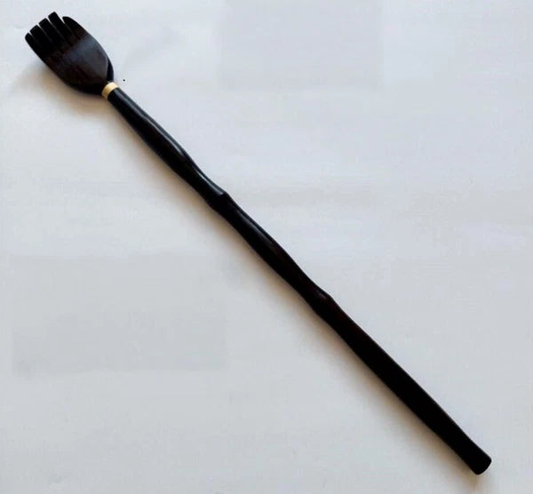 Natural Ebony Wood Back Scratcher Itch Massager Health Care Long Reach Relief