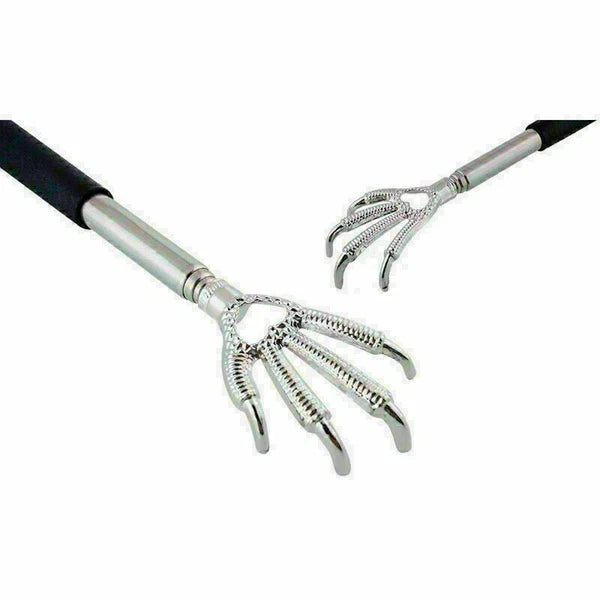BACK SCRATCHER EXTENDABLE BLACK TELESCOPIC EAGLE CLAW METAL MASSAGER HAND ITCH