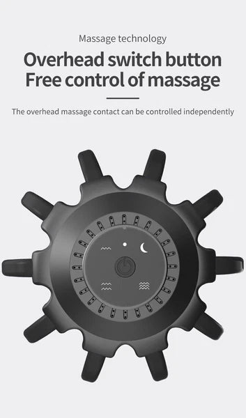 Electric Head Massager Portable 10 Vibrating Massage Contacts Bluetooth Music