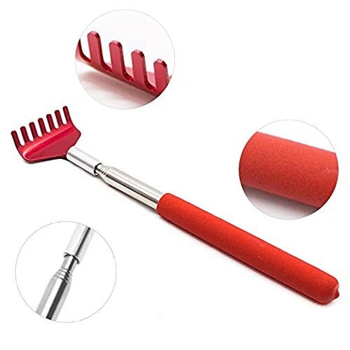 4 Pcs Extendable Stainless Steel Telescoping Back Scratcher Massager Extends 22"