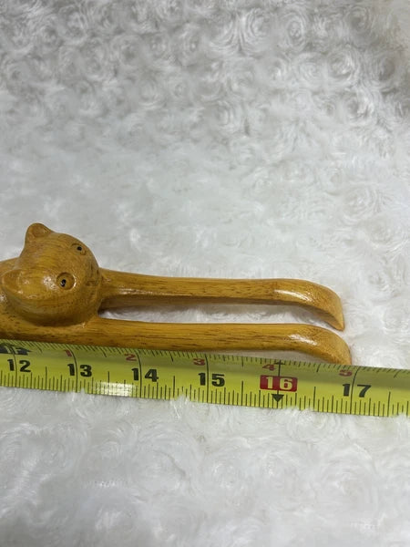 Wooden Cat shaped Back Scratcher, Manual Massage Tool.  17” Long