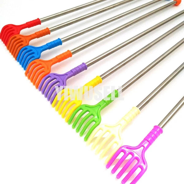 Back Scratcher 44cm Assorted Colours Metal Plastic Massager Itch Portable NEW