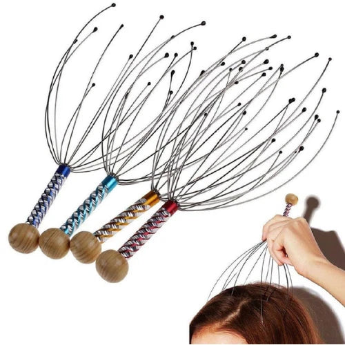 Head Scalp Massager Octopus Head Scratcher – Stress Relief Relaxation Tool
