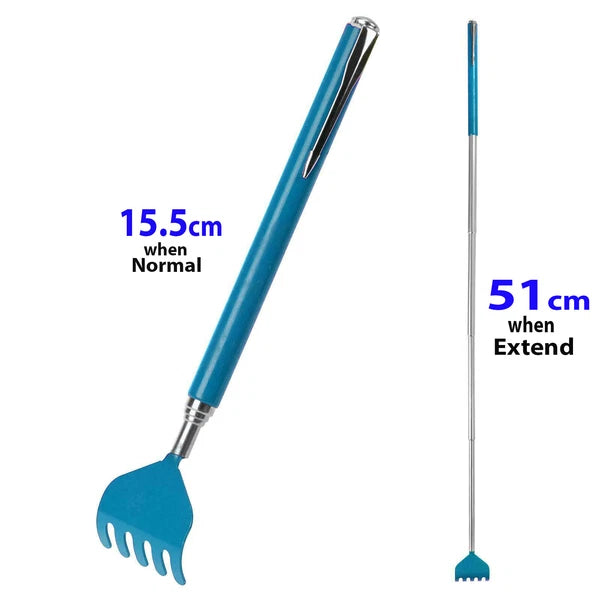 2 x Massage Tool Handy Extendable Back Scratcher Handy Pen Style Pocket 51cm