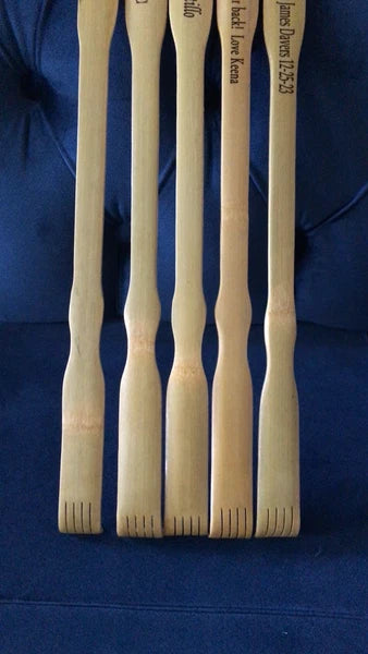 Personalized(Engraved-Edwardian Script font)~19”Wooden Back Scratcher