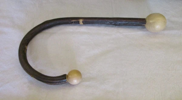 Natural Wooden Pressure Point Hook Cane Back & Neck Massager Scratcher 13" Long