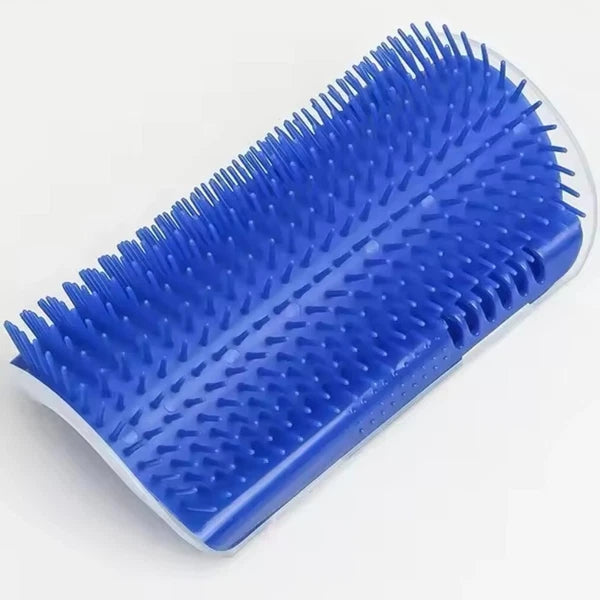 Cat Self-Groomer & Face Scratcher -Wall Corner Massage Comb, Grooming Brush Tool