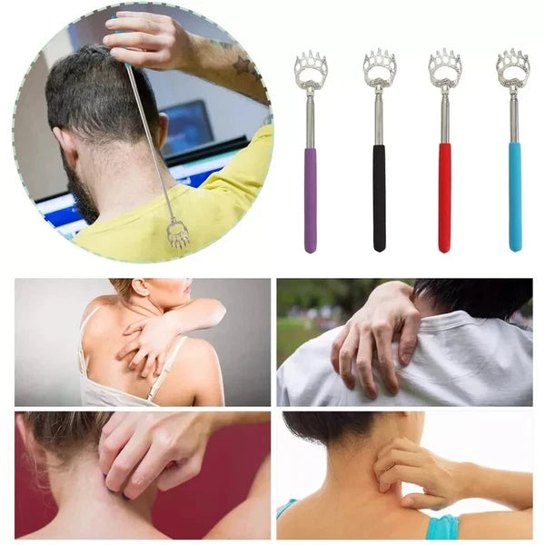 6 pack - NuvoMed Bear Claw Telescopic Metal Extendable Back Scratcher Massager