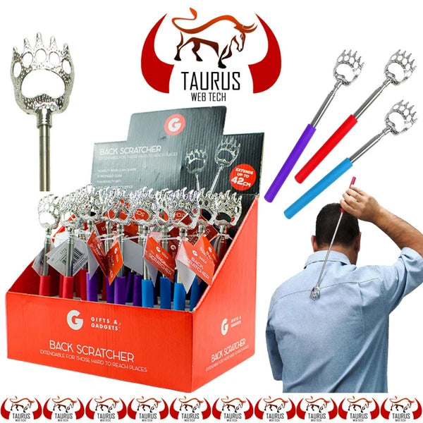 BEAR CLAW BACK SCRATCHER Metal Extending Extendable Massager Portable Telescopic