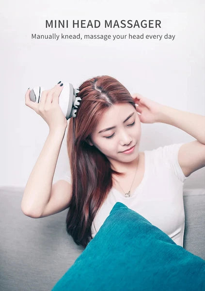 Electric Cordless Hair Scalp Massager Handheld Portable Head Scratcher Massage