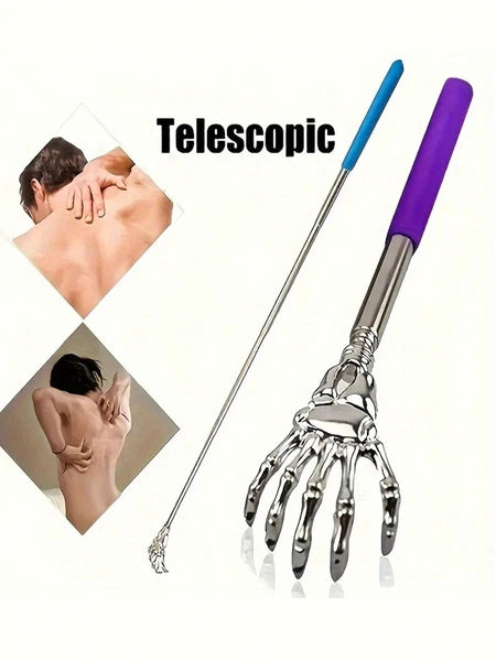 Extendable Back Scratcher Metal Telescopic Eagle Claw Portable Black Massager UK