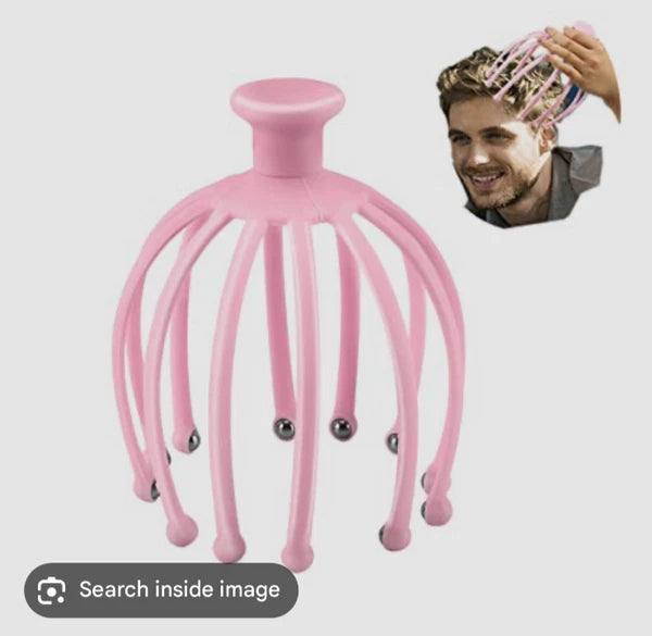 Head Massager Scratcher Neck Massage Scalp Relax Calm Stress Relief Octopus
