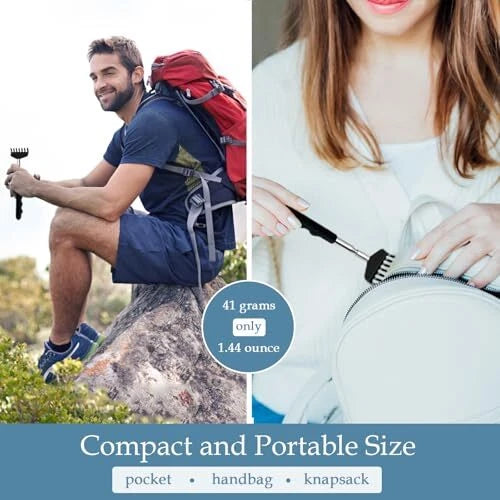 3 Pack Telescoping Back Scratcher Extendable Bear Claw Itch Relief for Back